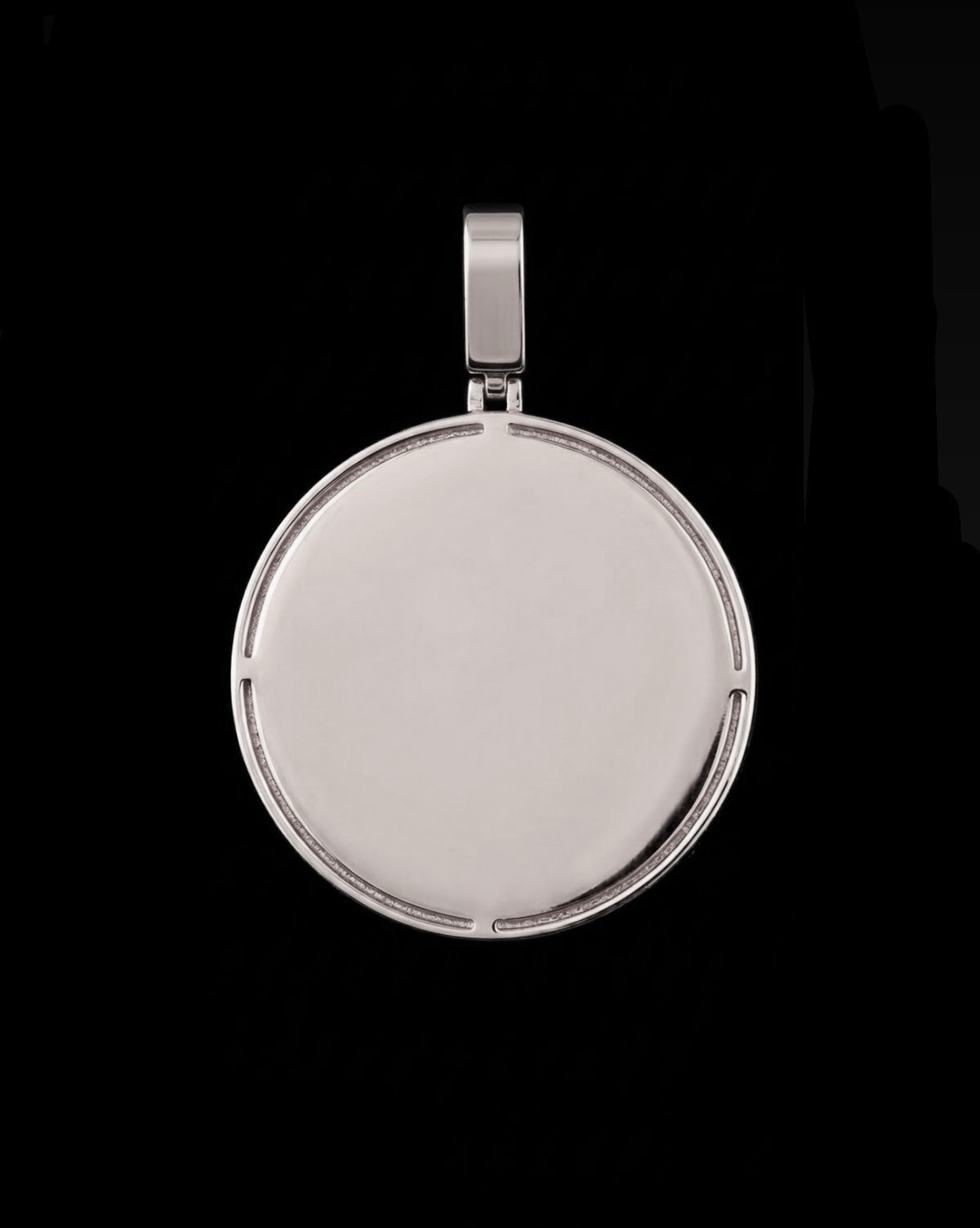 18k Gold Plated Iced large cross coin pendant.