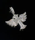 18k Yellow Gold Plated Iced Cross Pendant.